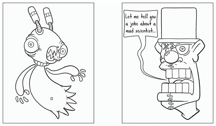 Strange and Weird Coloring Book_inside pages Strange and Weird Coloring Book_inside pages